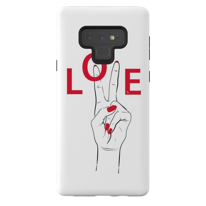 Galaxy Note 9 StrongFit Love Hand by Martina