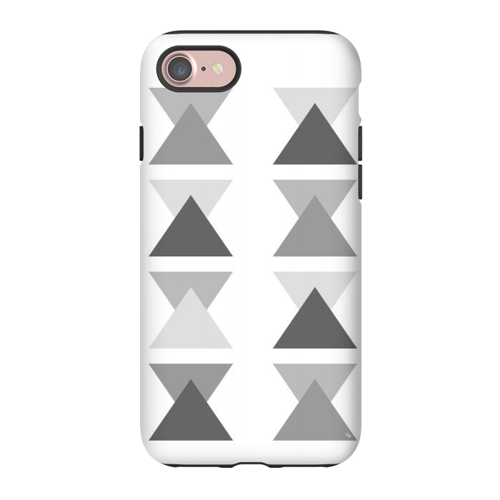 iPhone 7 StrongFit Gray Triangles by Martina