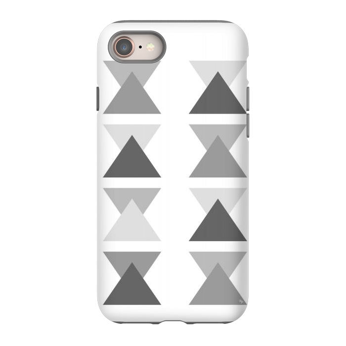 iPhone 8 StrongFit Gray Triangles by Martina