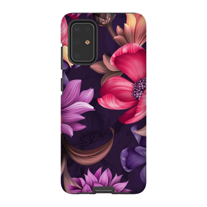 Galaxy S20 Plus StrongFit Botanical Floral illustration by ArtsCase