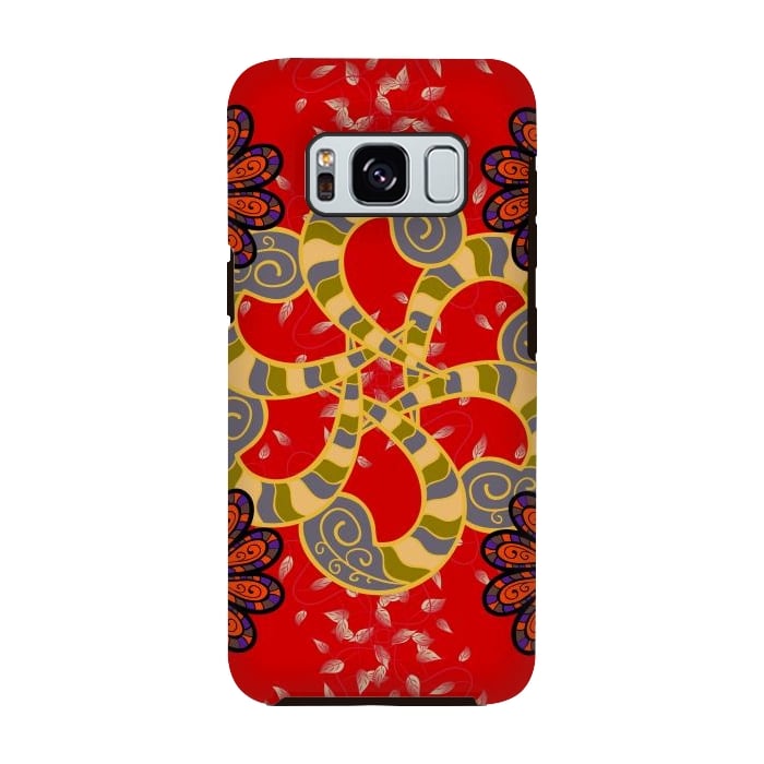 Galaxy S8 StrongFit Colored Mandala Pattern by ArtsCase