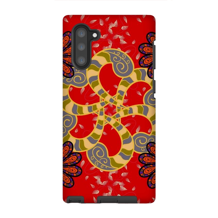 Galaxy Note 10 StrongFit Colored Mandala Pattern by ArtsCase