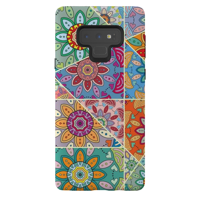 Galaxy Note 9 StrongFit Decorative Elements with Mandalas Designs by ArtsCase