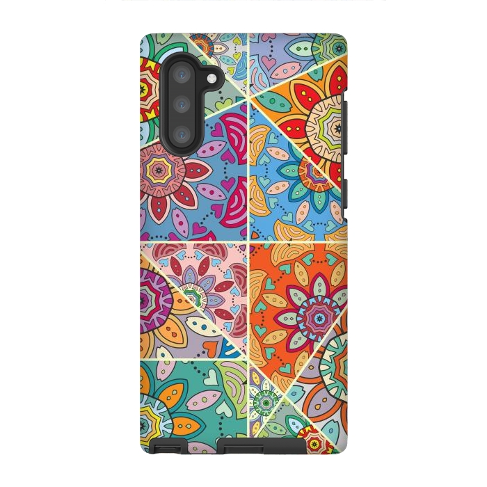Galaxy Note 10 StrongFit Decorative Elements with Mandalas Designs by ArtsCase