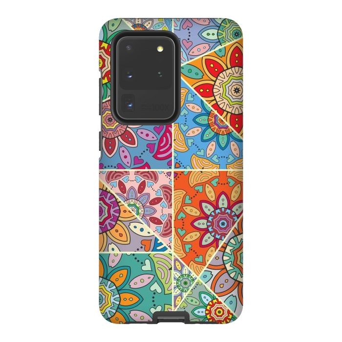 Galaxy S20 Ultra StrongFit Decorative Elements with Mandalas Designs by ArtsCase