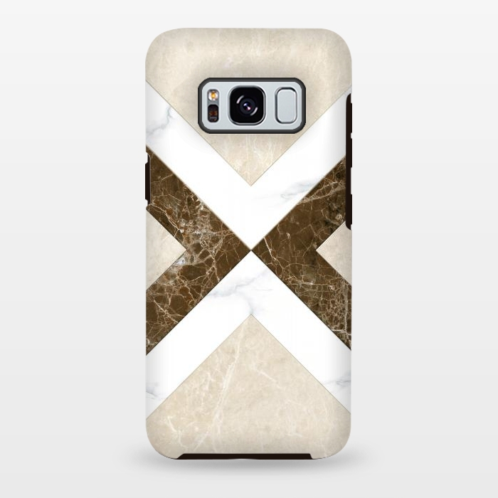 Galaxy S8 plus StrongFit Decorative Marble Cross Design by ArtsCase