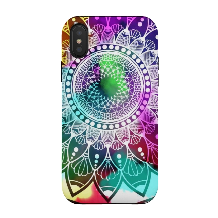 iPhone Xs / X StrongFit Digital art Painting and Mandala Graphic Design by ArtsCase