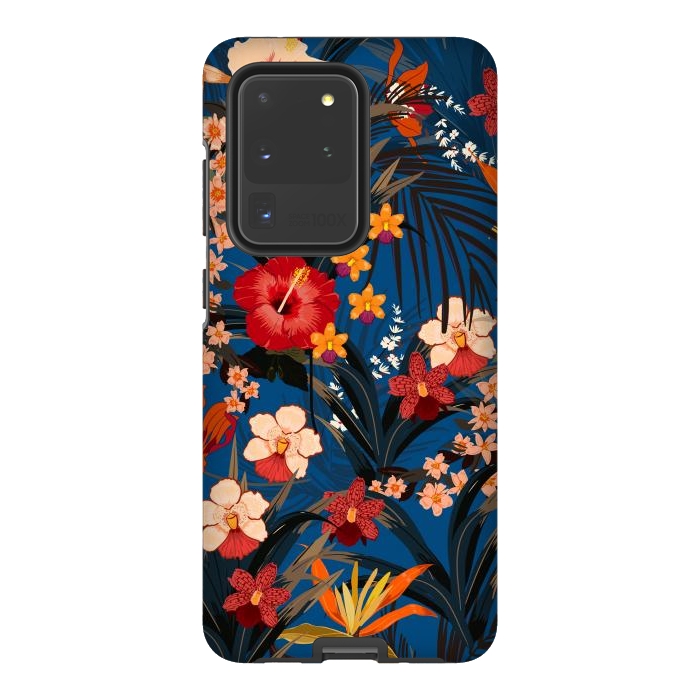 Galaxy S20 Ultra StrongFit Fashionable Tropical Environment with Deep Jungle Plants by ArtsCase