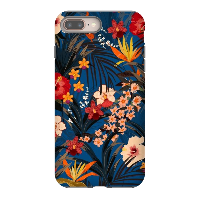 iPhone 7 plus StrongFit Fashionable Tropical Environment with Deep Jungle Plants by ArtsCase