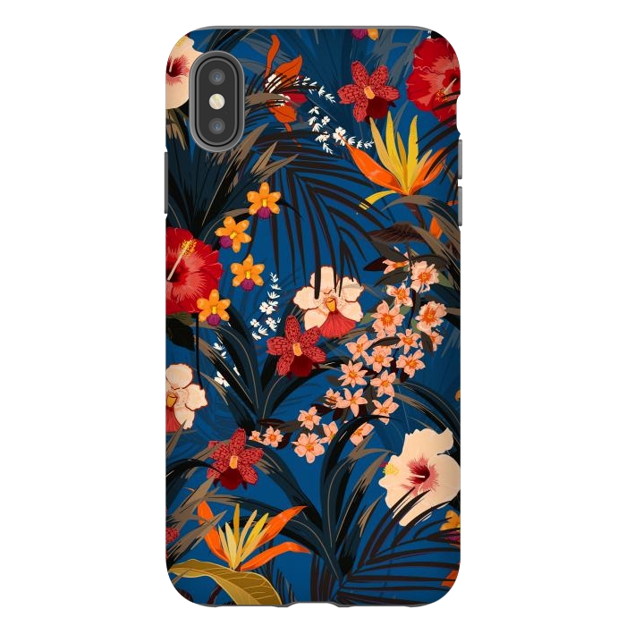 iPhone Xs Max StrongFit Fashionable Tropical Environment with Deep Jungle Plants by ArtsCase