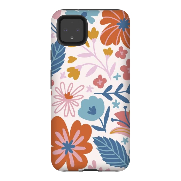 Pixel 4XL StrongFit Floral Pattern XI by ArtsCase