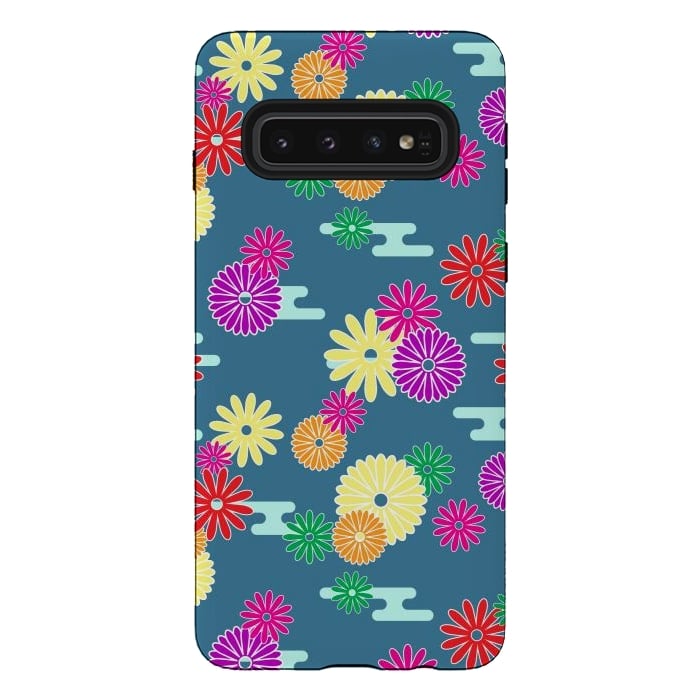 Galaxy S10 StrongFit Flower Objects by ArtsCase