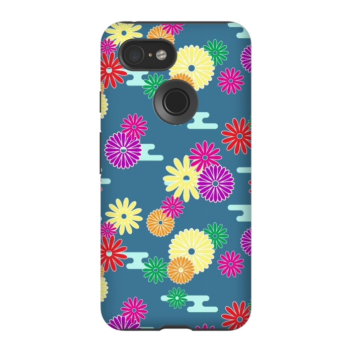 Pixel 3 StrongFit Flower Objects by ArtsCase