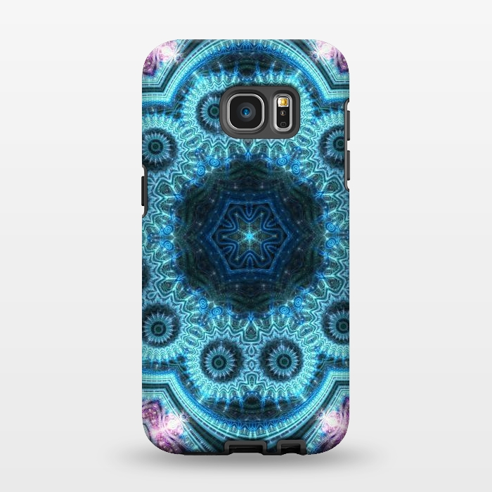 Galaxy S7 EDGE StrongFit Fractal Mandala or Shiny Symbol by ArtsCase