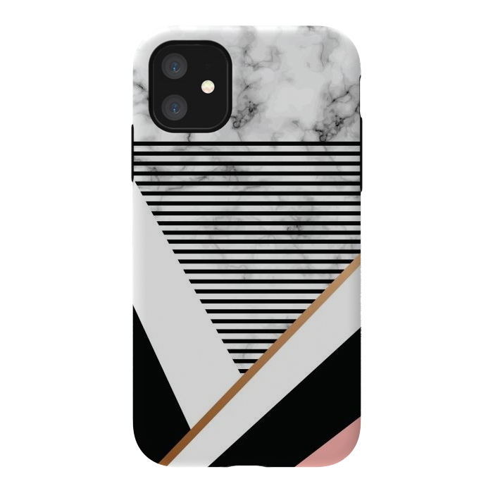 iPhone 11 StrongFit Geometric Marble Design by ArtsCase