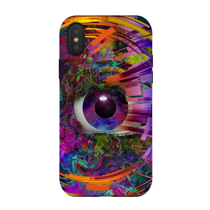 iPhone Xs / X StrongFit Magic Eye Over Futuristic by ArtsCase