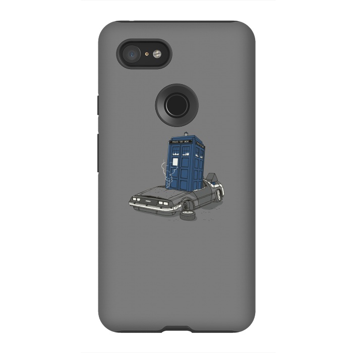 Pixel 3XL StrongFit Stuck in the future by Xylo Riescent