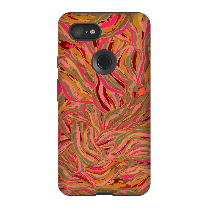 Pixel 3XL StrongFit Rocky Ripples Carnival by Lotti Brown