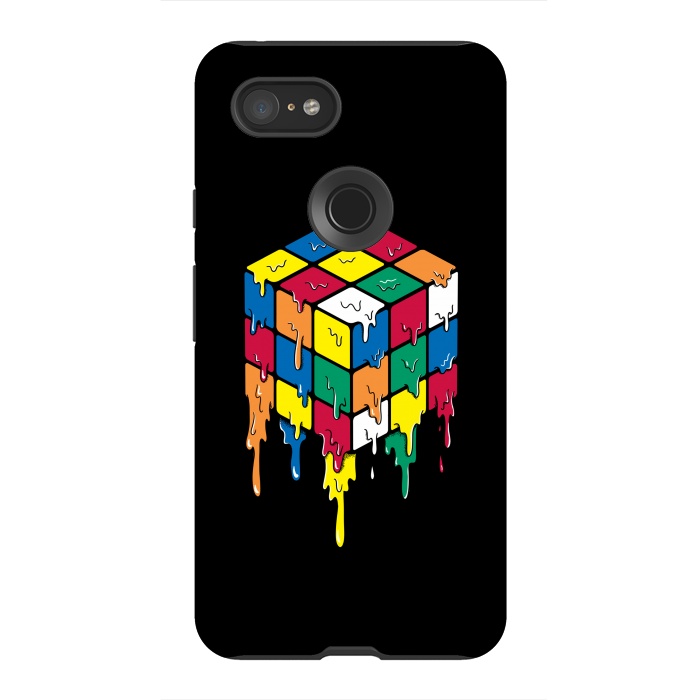 Pixel 3XL StrongFit Rubiks Cube by Coffee Man