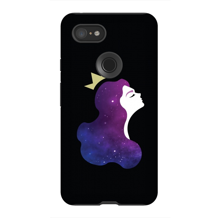 Pixel 3XL StrongFit Galaxy princess by Laura Nagel