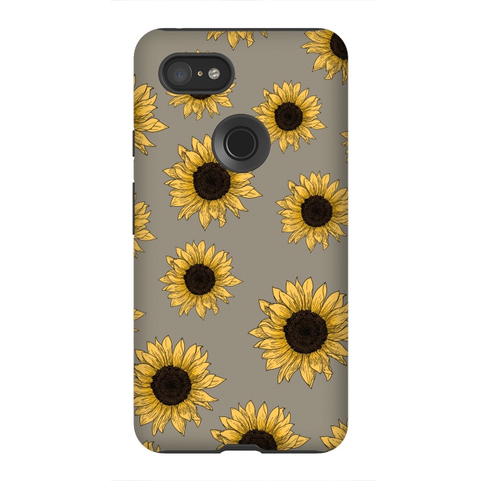 Pixel 3XL StrongFit Sunflowers by Jms