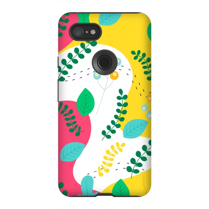 Pixel 3XL StrongFit ABSTRACT FLORAL PATTERN 3  by MALLIKA