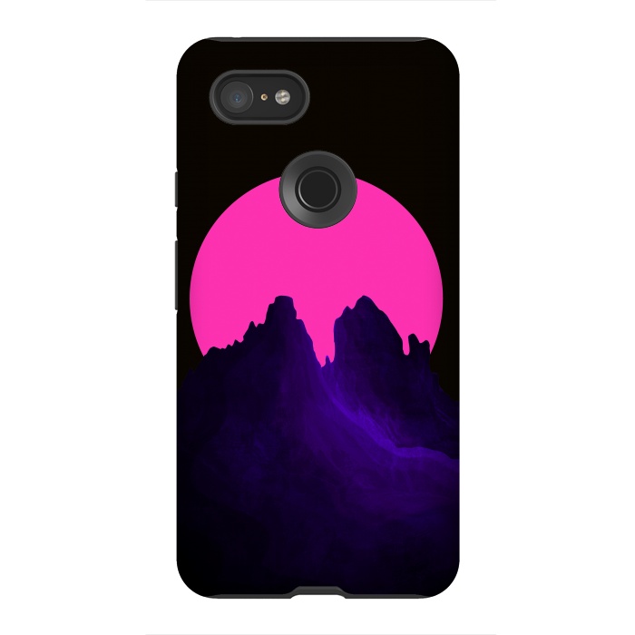 Pixel 3XL StrongFit The great pink moon by Steve Wade (Swade)