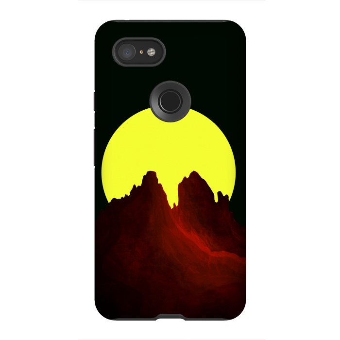 Pixel 3XL StrongFit The great yellow moon by Steve Wade (Swade)