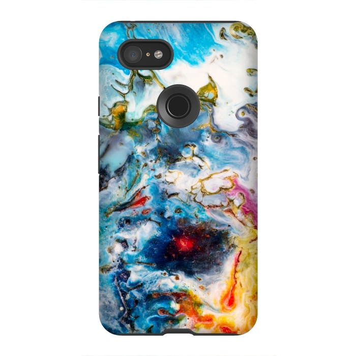 Pixel 3XL StrongFit Colorful marble  by Winston