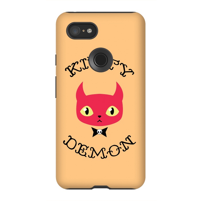 Pixel 3XL StrongFit Kitty demon by Laura Nagel