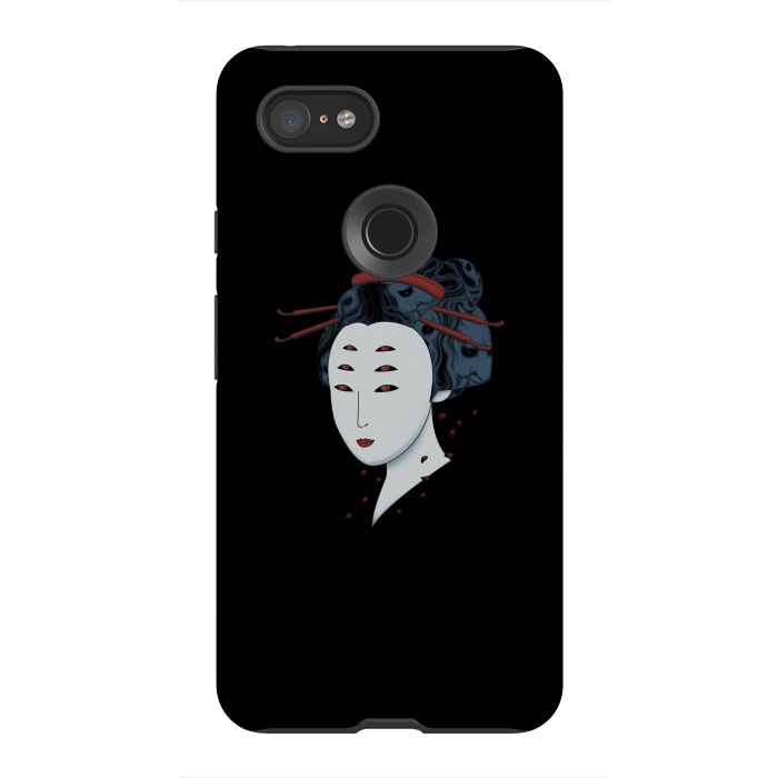 Pixel 3XL StrongFit Floating with Demons by Pigboom