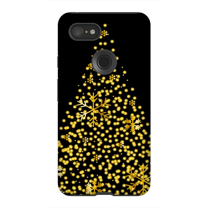 Pixel 3XL StrongFit golden christmas tree by haroulita