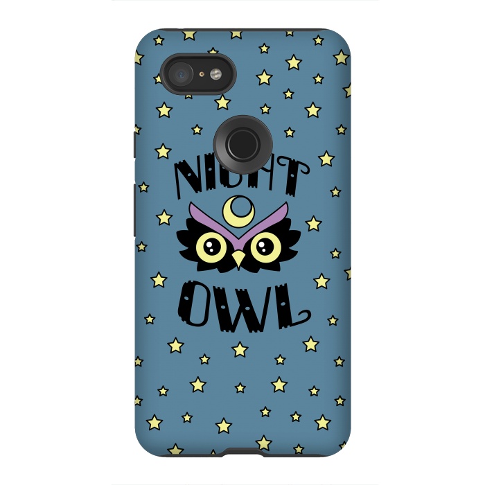 Pixel 3XL StrongFit Night owl by Laura Nagel