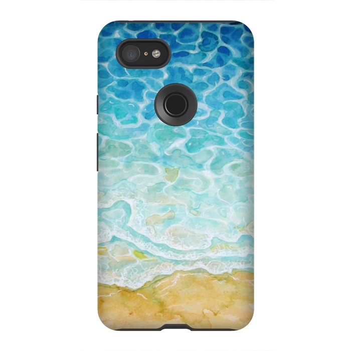 Pixel 3XL StrongFit Watercolor Sea G564 by Medusa GraphicArt