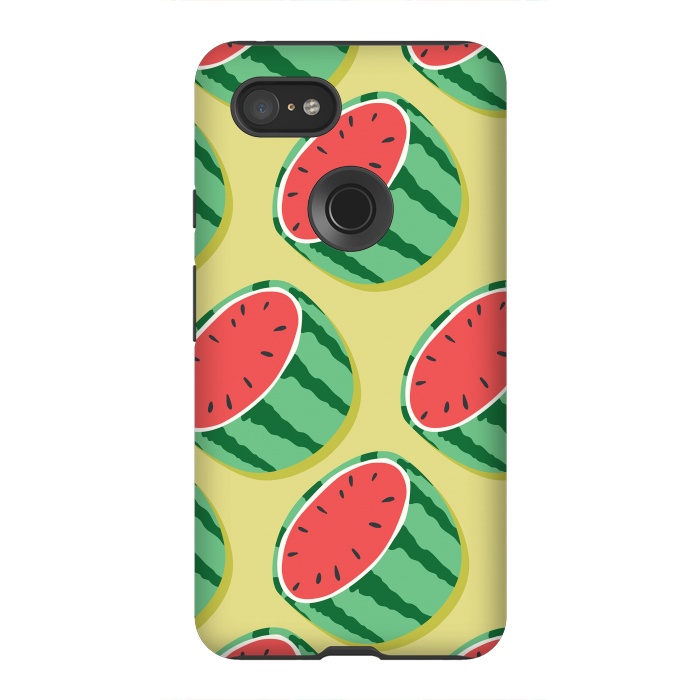 Pixel 3XL StrongFit Watermelon pattern 02 by Jelena Obradovic