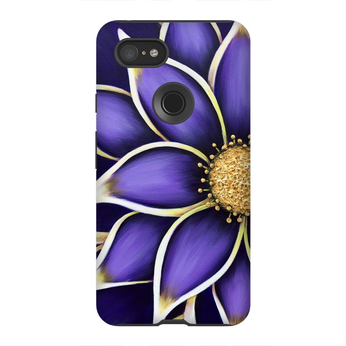 Pixel 3XL StrongFit Purple Passion II by Denise Cassidy Wood