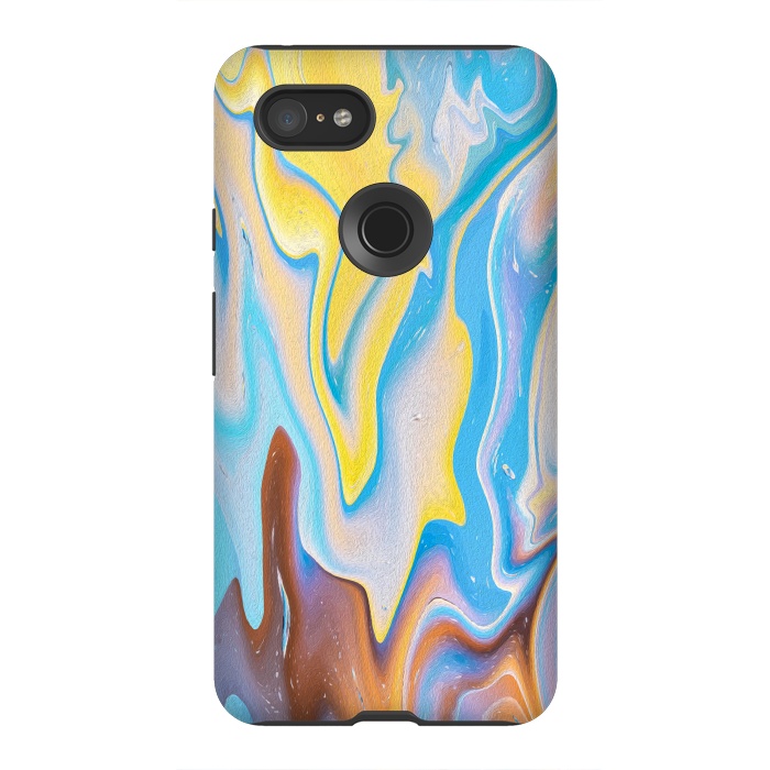 Pixel 3XL StrongFit Abstract Marble-II by Creativeaxle