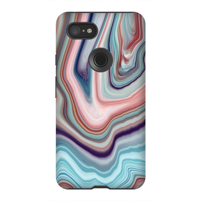 Pixel 3XL StrongFit Abstract Marble Design VI by ArtsCase