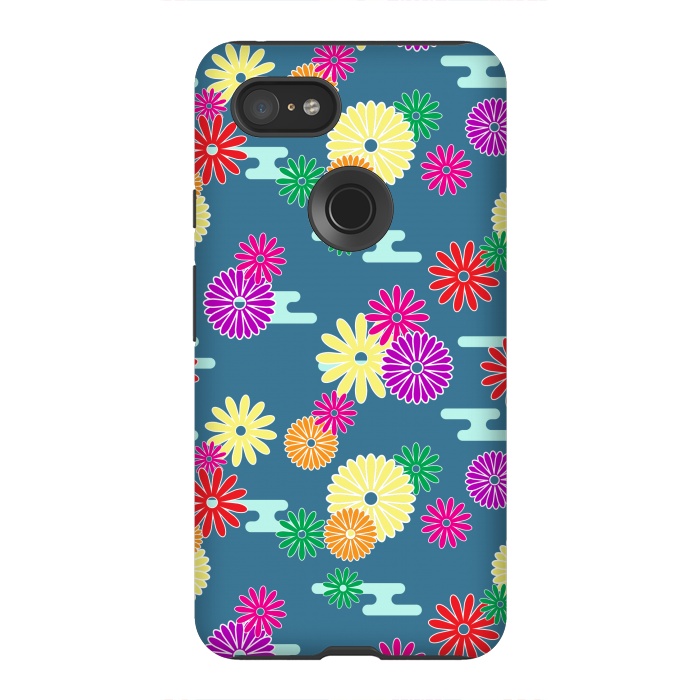 Pixel 3XL StrongFit Flower Objects by ArtsCase