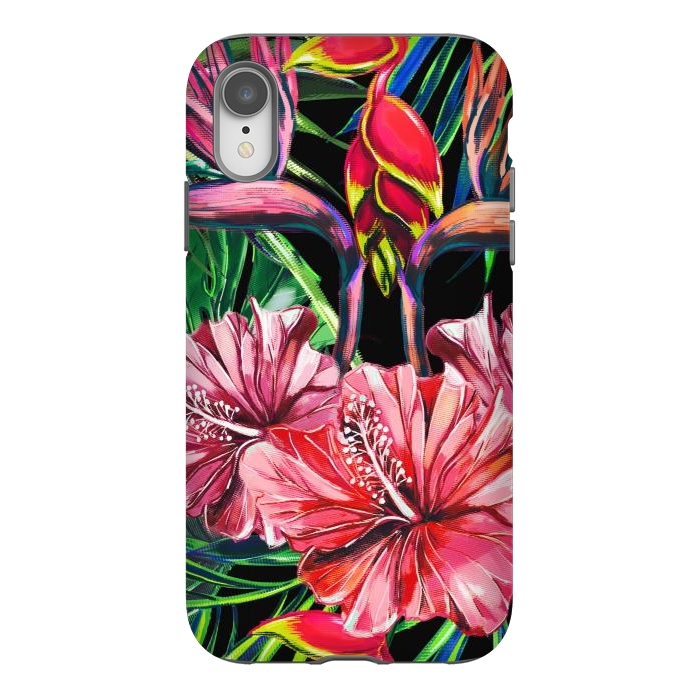 iPhone Xr StrongFit Beautiful Trendy Seamless Floral Jungle Pattern by ArtsCase