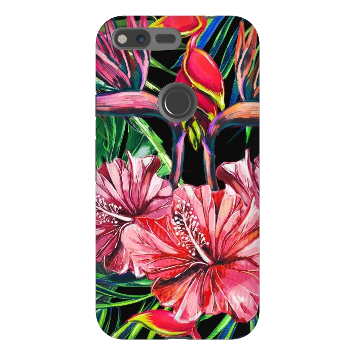 Pixel XL StrongFit Beautiful Trendy Seamless Floral Jungle Pattern by ArtsCase