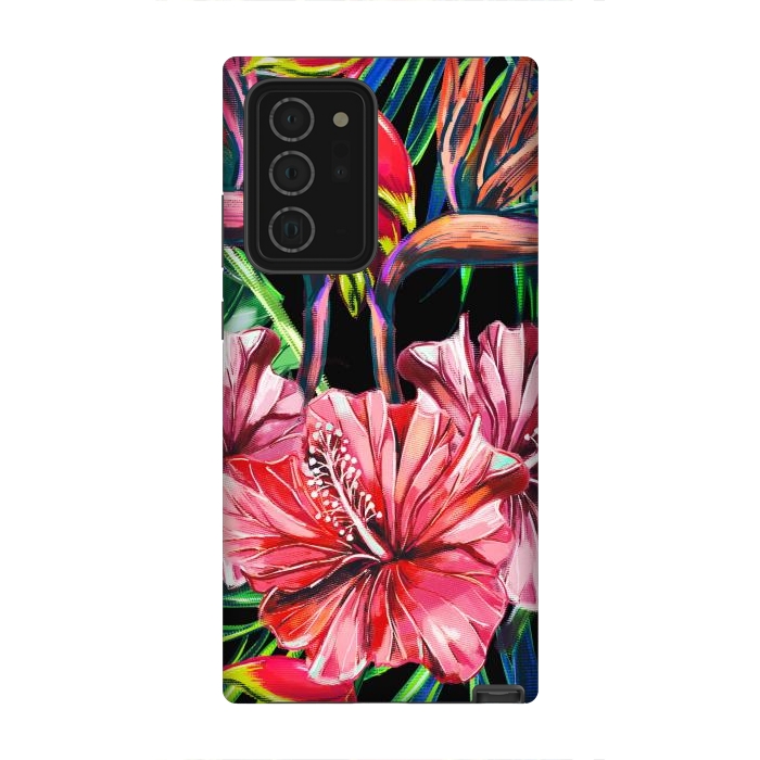 Galaxy Note 20 Ultra StrongFit Beautiful Trendy Seamless Floral Jungle Pattern by ArtsCase