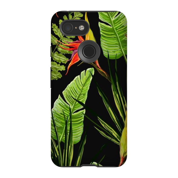 Pixel 3 StrongFit Beautiful Vectorial Summer Floral Landscape by ArtsCase