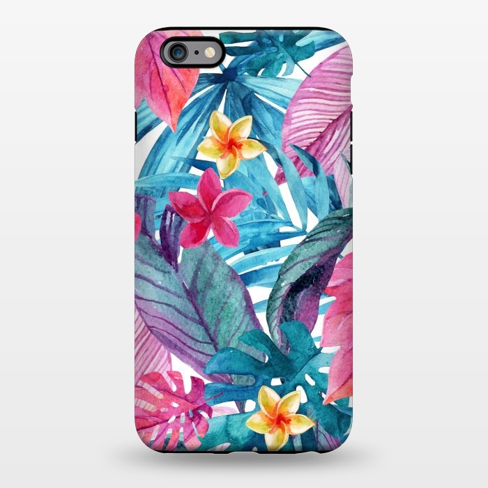 iPhone 6/6s plus StrongFit Exotic Leaves and Flower Background by ArtsCase