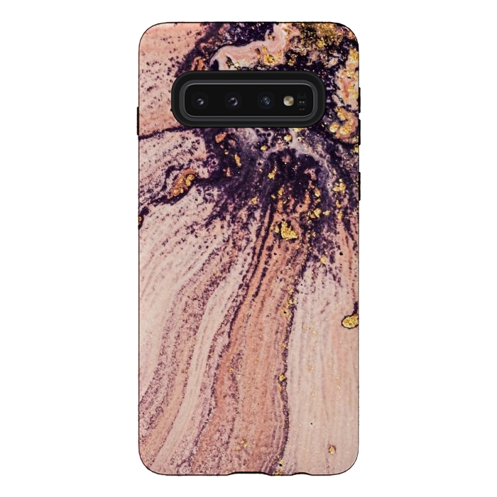 Galaxy S10 StrongFit Golden Turn Artistic Design I by ArtsCase