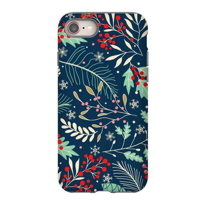 iPhone 8 StrongFit Christmas Floral Design III by ArtsCase