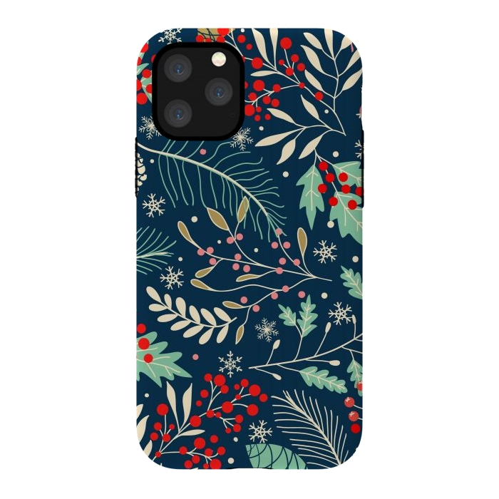 iPhone 11 Pro StrongFit Christmas Floral Design III by ArtsCase