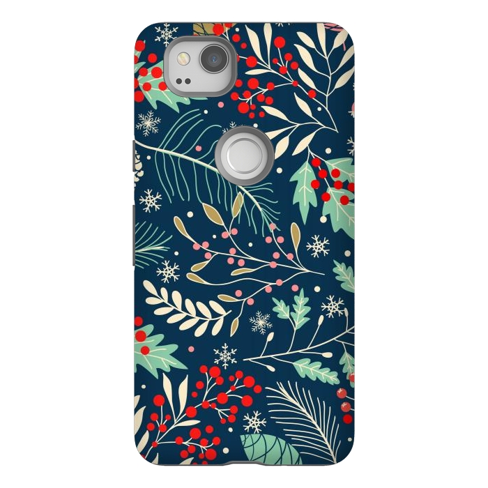 Pixel 2 StrongFit Christmas Floral Design III by ArtsCase
