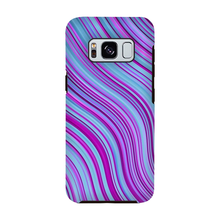 Galaxy S8 StrongFit Liquid Marble Blue Purple and Blue by ArtsCase