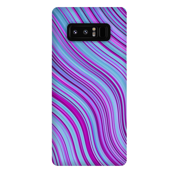 Galaxy Note 8 StrongFit Liquid Marble Blue Purple and Blue by ArtsCase
